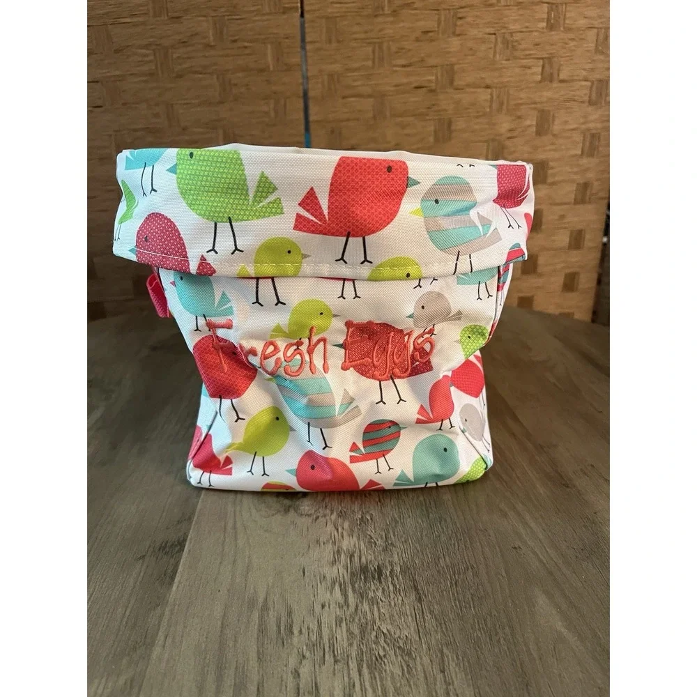 Thirty One Chicken Egg Basket Tote Colorful Chick Design